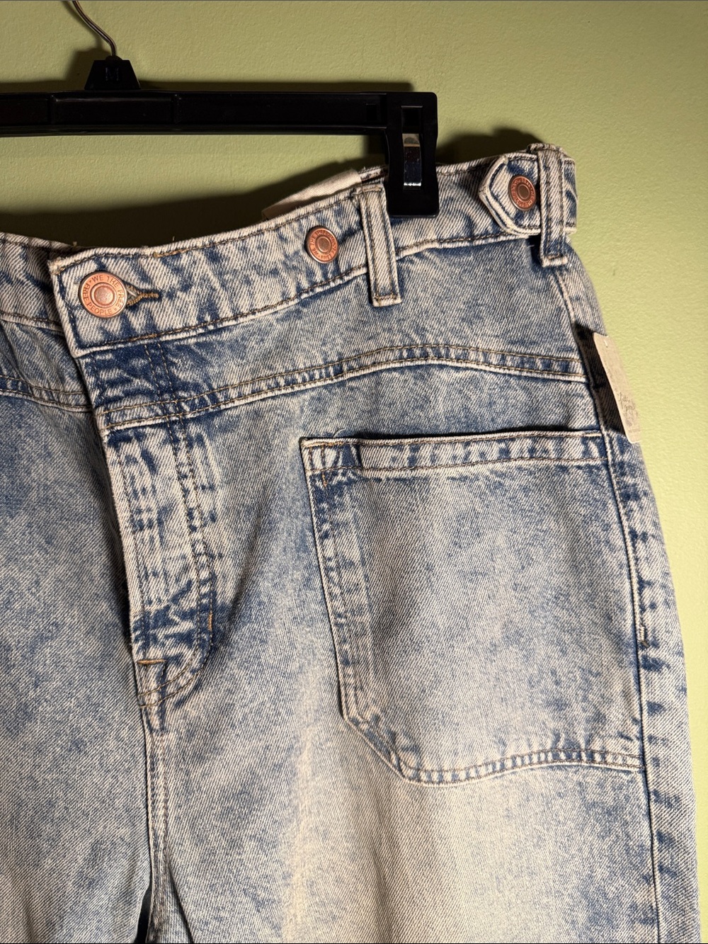 Free People We The Free Palmer Cuffed Jeans LalaLand 32 - Picture 8 of 15